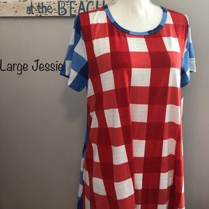 Lularoe Jessie dress with pockets Large NWT